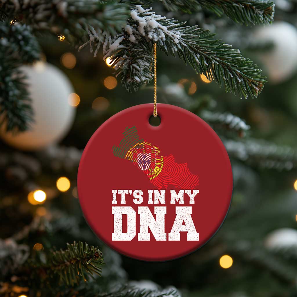 Its in My DNA Portugal Christmas Ornament Portuguese Flag Portugal Boy Girl Gift - Wonder Print Shop