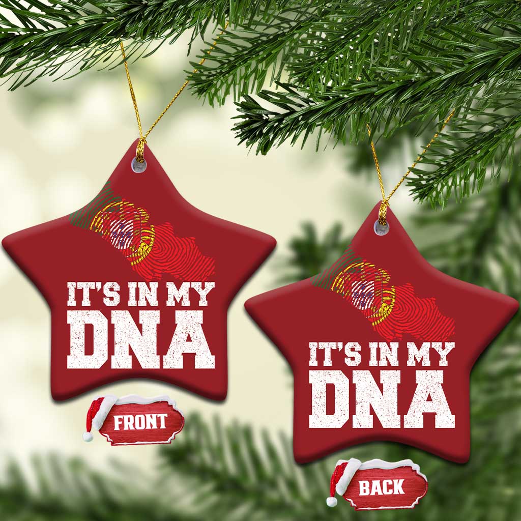 Its in My DNA Portugal Christmas Ornament Portuguese Flag Portugal Boy Girl Gift - Wonder Print Shop