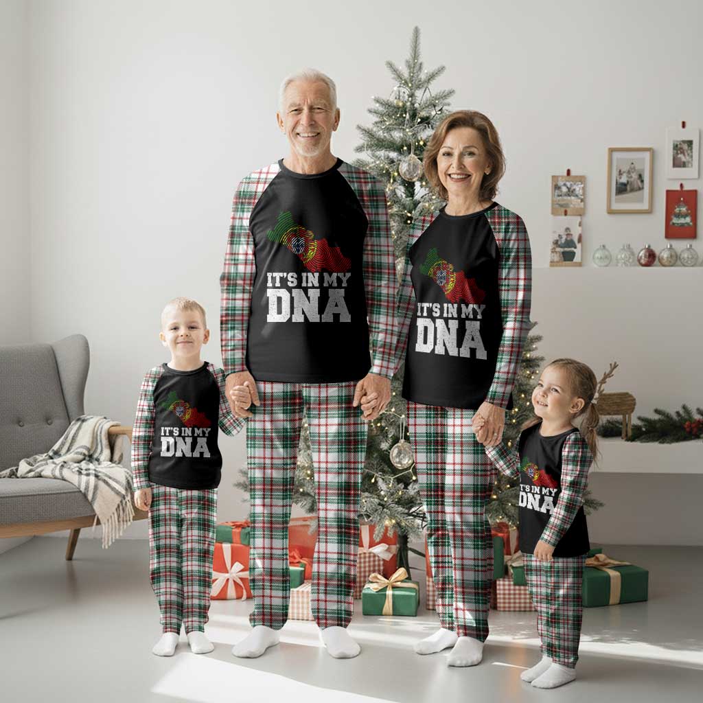 Its in My DNA Portugal Plaid Pajama Set Portuguese Flag Portugal Boy Girl Gift - Wonder Print Shop