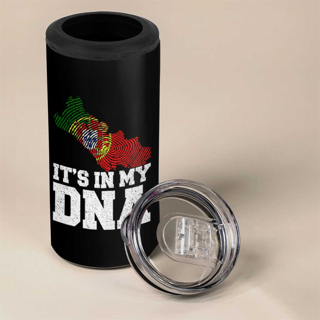 Its in My DNA Portugal 4 in 1 Can Cooler Tumbler Portuguese Flag Portugal Boy Girl Gift - Wonder Print Shop