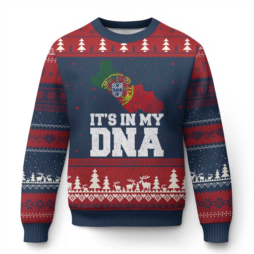 Its in My DNA Portugal Ugly Christmas Sweater Portuguese Flag Portugal Boy Girl Gift - Wonder Print Shop