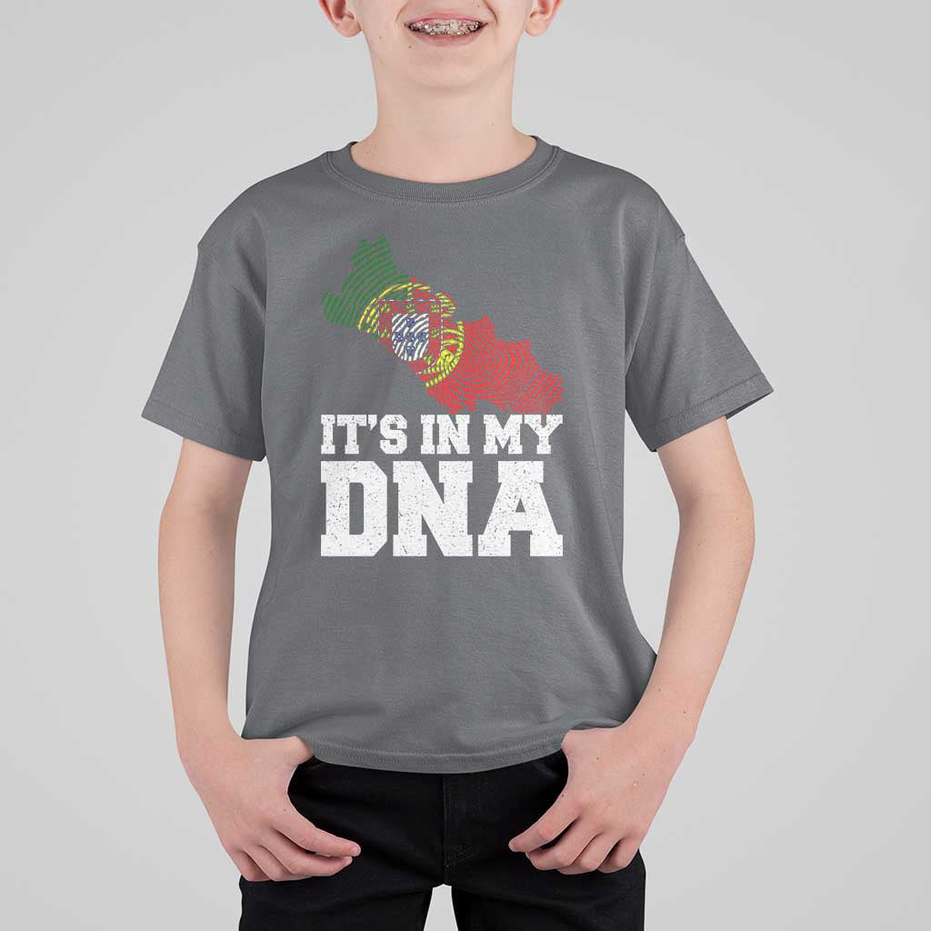 Its in My DNA Portugal T Shirt For Kid Portuguese Flag Portugal Boy Girl Gift - Wonder Print Shop