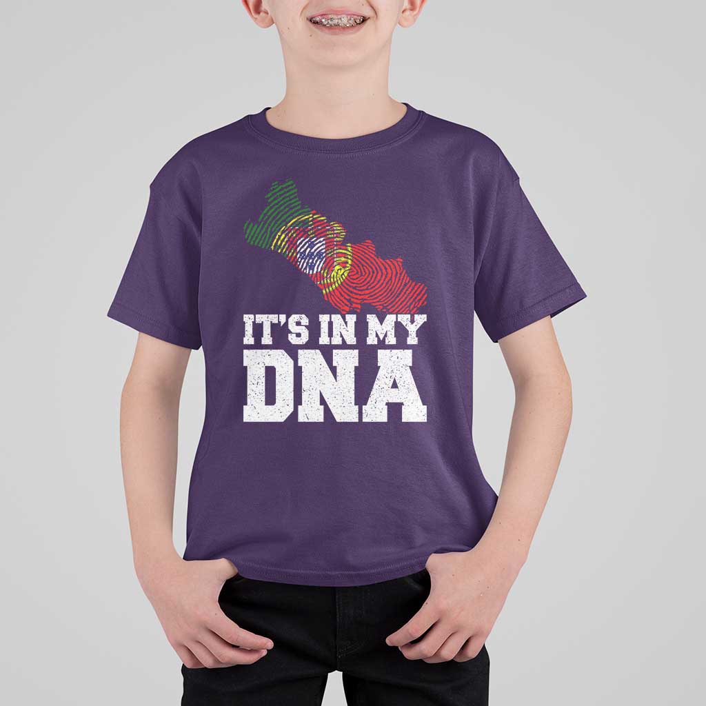 Its in My DNA Portugal T Shirt For Kid Portuguese Flag Portugal Boy Girl Gift - Wonder Print Shop