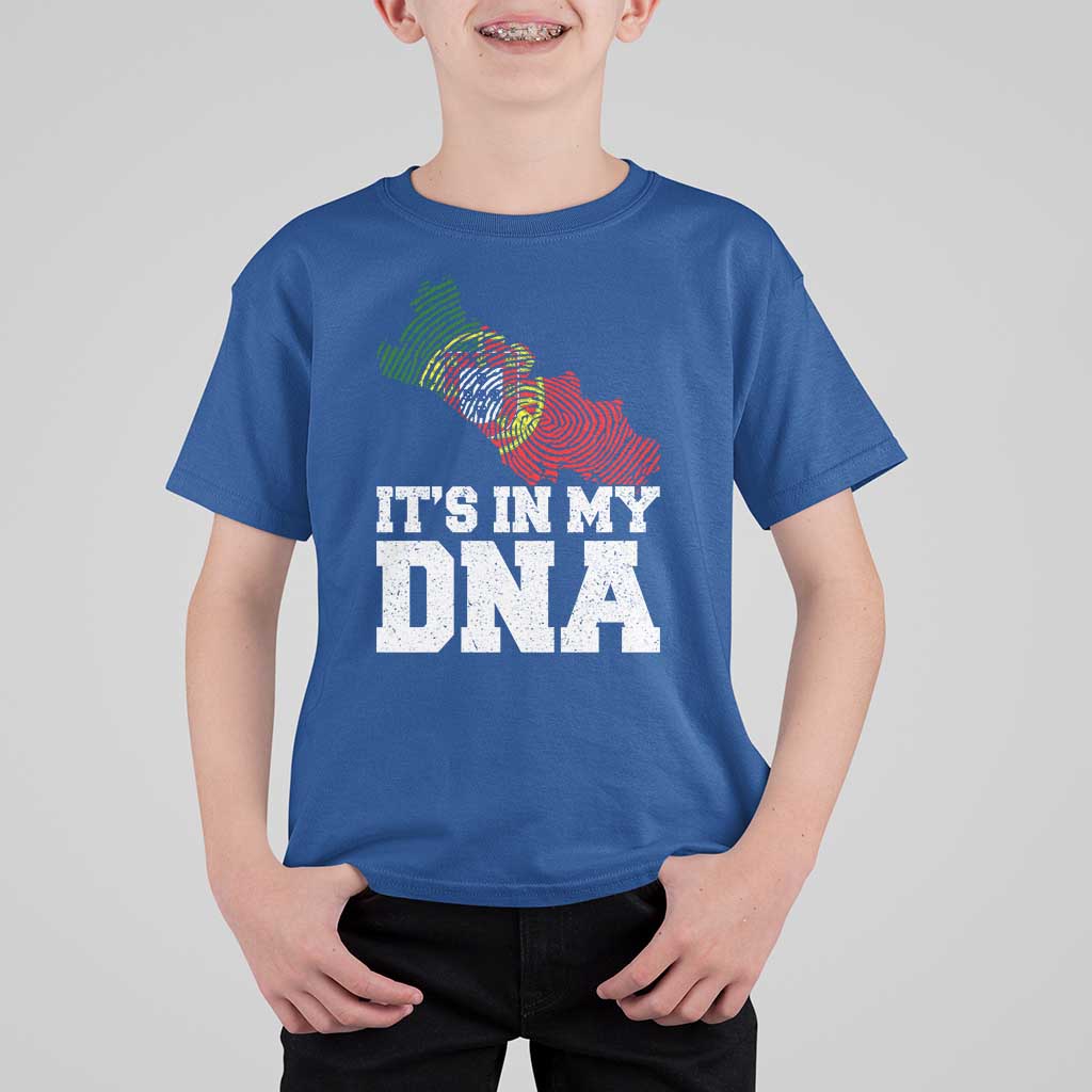Its in My DNA Portugal T Shirt For Kid Portuguese Flag Portugal Boy Girl Gift - Wonder Print Shop