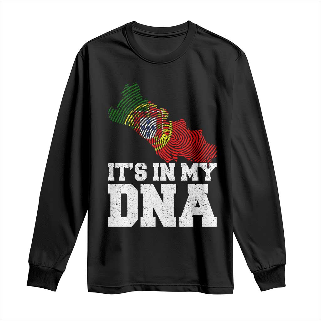 Its in My DNA Portugal Long Sleeve Shirt Portuguese Flag Portugal Boy Girl Gift - Wonder Print Shop