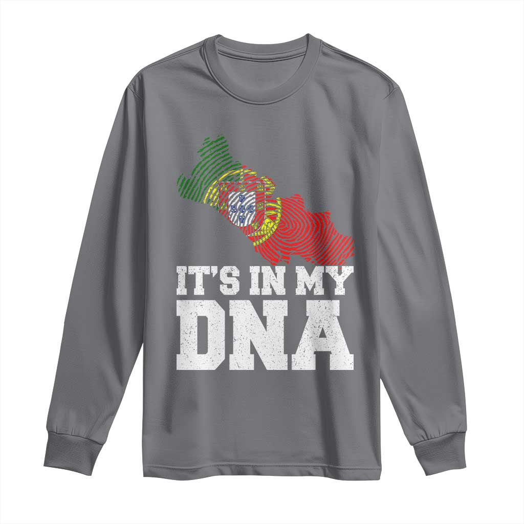 Its in My DNA Portugal Long Sleeve Shirt Portuguese Flag Portugal Boy Girl Gift - Wonder Print Shop