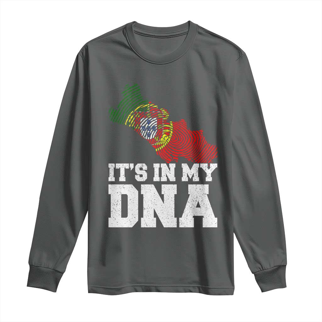 Its in My DNA Portugal Long Sleeve Shirt Portuguese Flag Portugal Boy Girl Gift - Wonder Print Shop