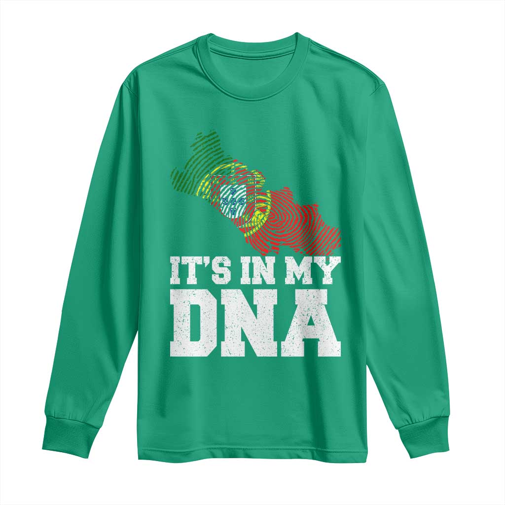 Its in My DNA Portugal Long Sleeve Shirt Portuguese Flag Portugal Boy Girl Gift - Wonder Print Shop