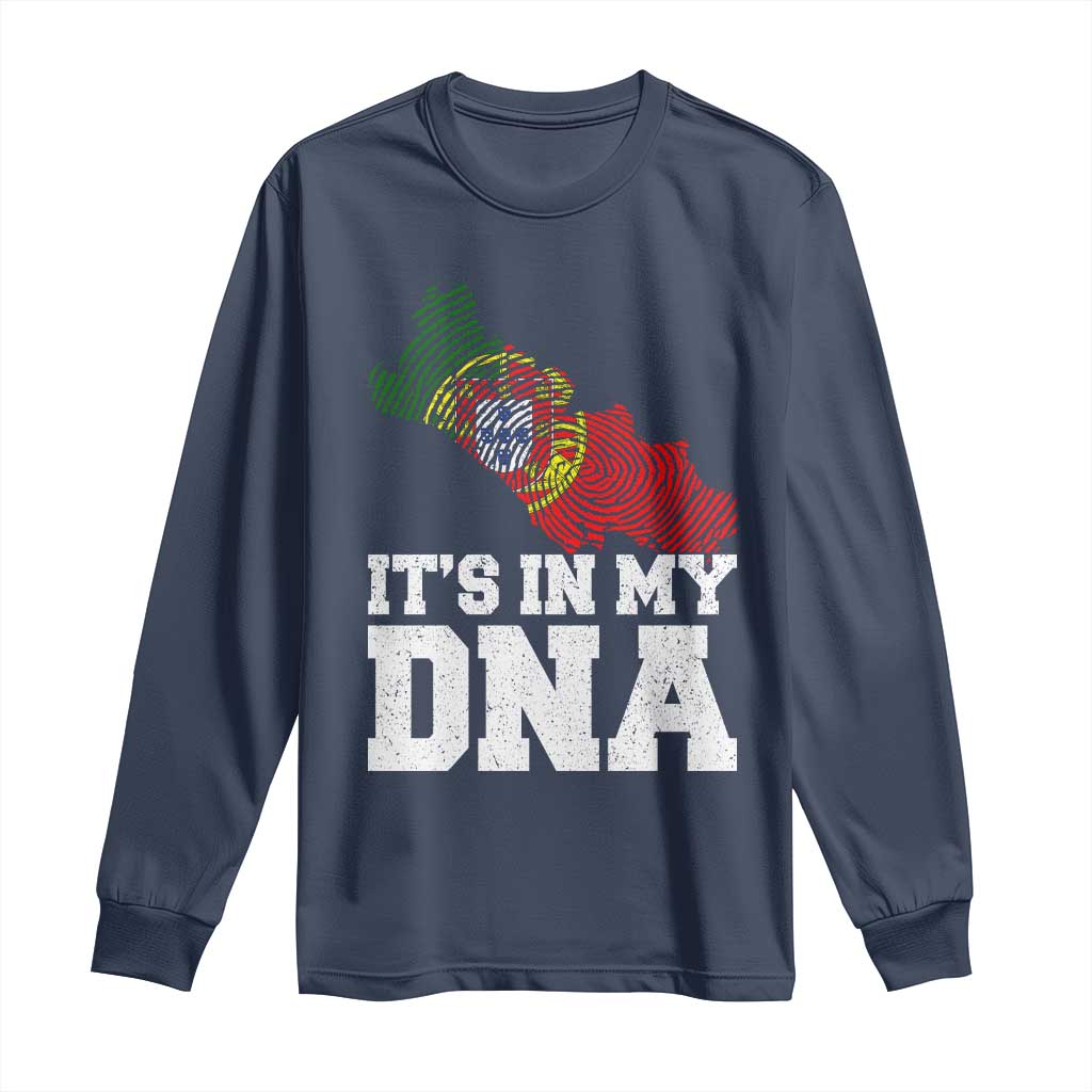 Its in My DNA Portugal Long Sleeve Shirt Portuguese Flag Portugal Boy Girl Gift - Wonder Print Shop