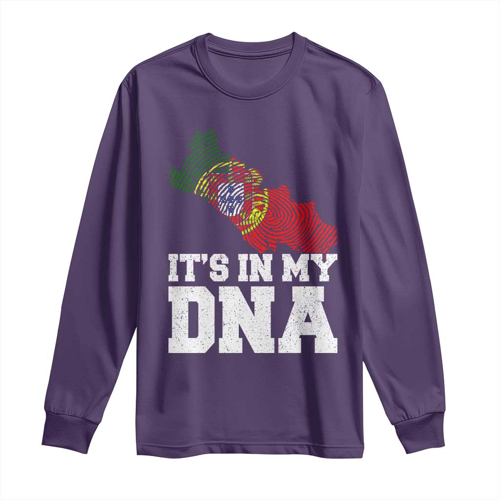 Its in My DNA Portugal Long Sleeve Shirt Portuguese Flag Portugal Boy Girl Gift - Wonder Print Shop