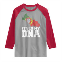 Its in My DNA Portugal Raglan Shirt Portuguese Flag Portugal Boy Girl Gift - Wonder Print Shop