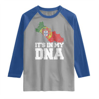 Its in My DNA Portugal Raglan Shirt Portuguese Flag Portugal Boy Girl Gift - Wonder Print Shop
