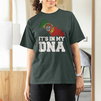 Its in My DNA Portugal T Shirt For Women Portuguese Flag Portugal Boy Girl Gift - Wonder Print Shop