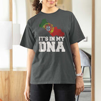 Its in My DNA Portugal T Shirt For Women Portuguese Flag Portugal Boy Girl Gift - Wonder Print Shop