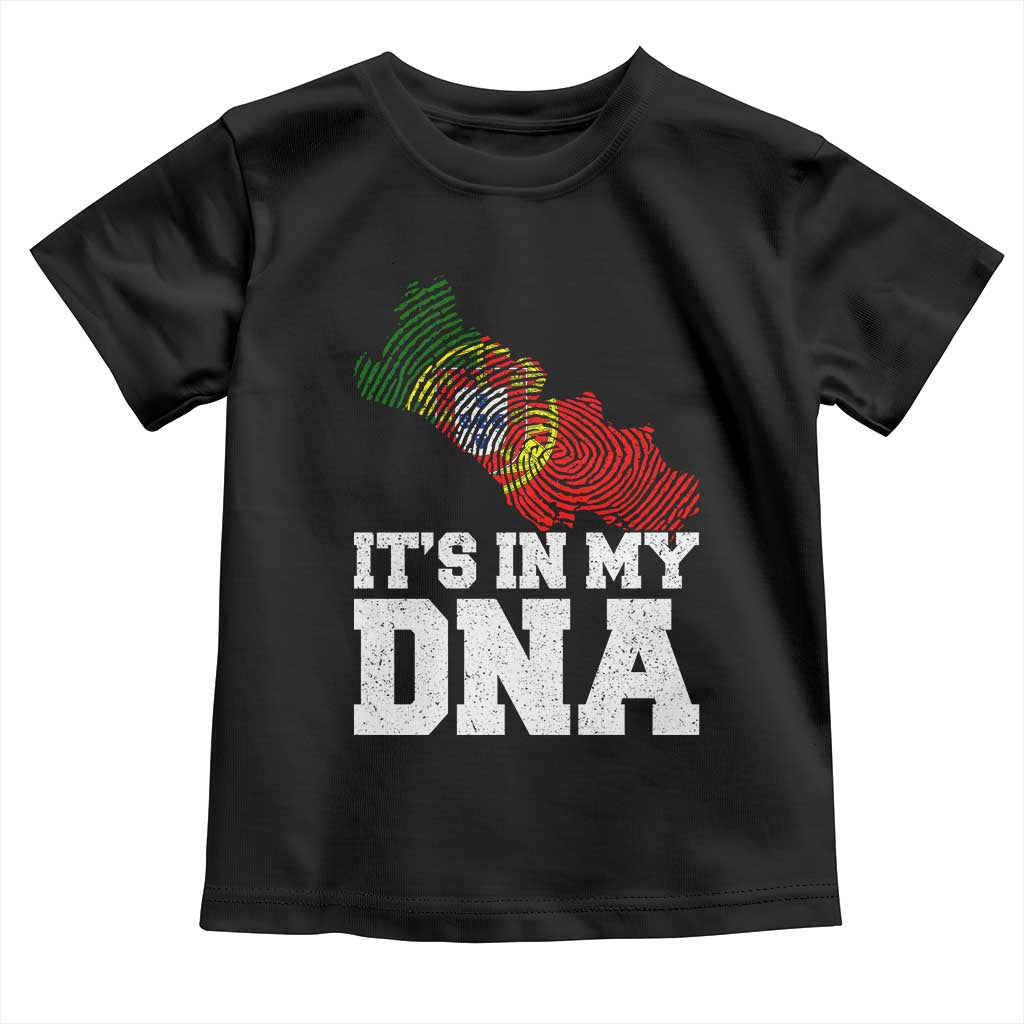 Its in My DNA Portugal Toddler T Shirt Portuguese Flag Portugal Boy Girl Gift - Wonder Print Shop