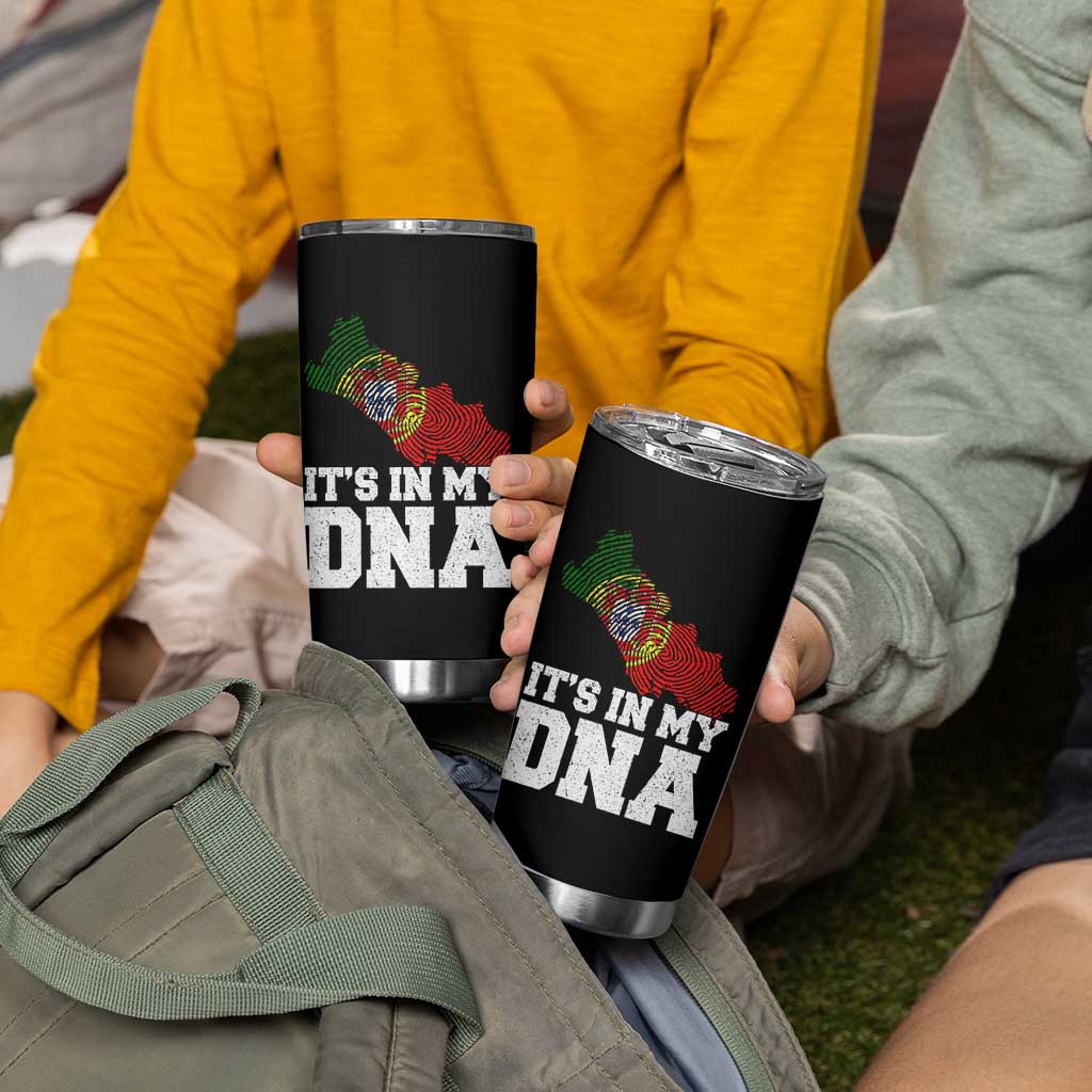 Its in My DNA Portugal Tumbler Cup Portuguese Flag Portugal Boy Girl Gift - Wonder Print Shop