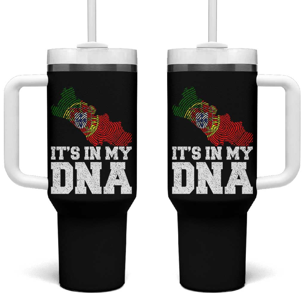 Its in My DNA Portugal Tumbler With Handle Portuguese Flag Portugal Boy Girl Gift - Wonder Print Shop
