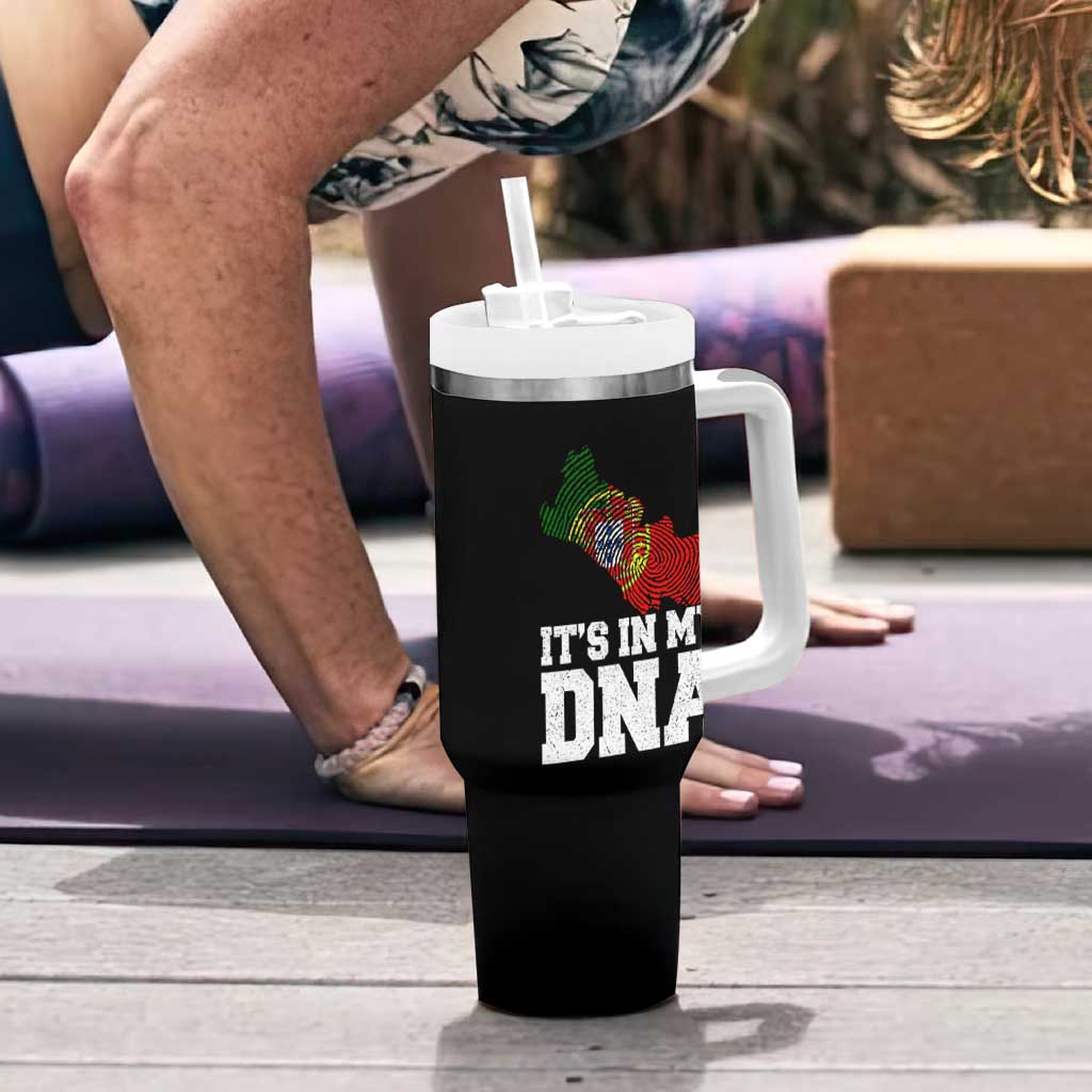 Its in My DNA Portugal Tumbler With Handle Portuguese Flag Portugal Boy Girl Gift - Wonder Print Shop