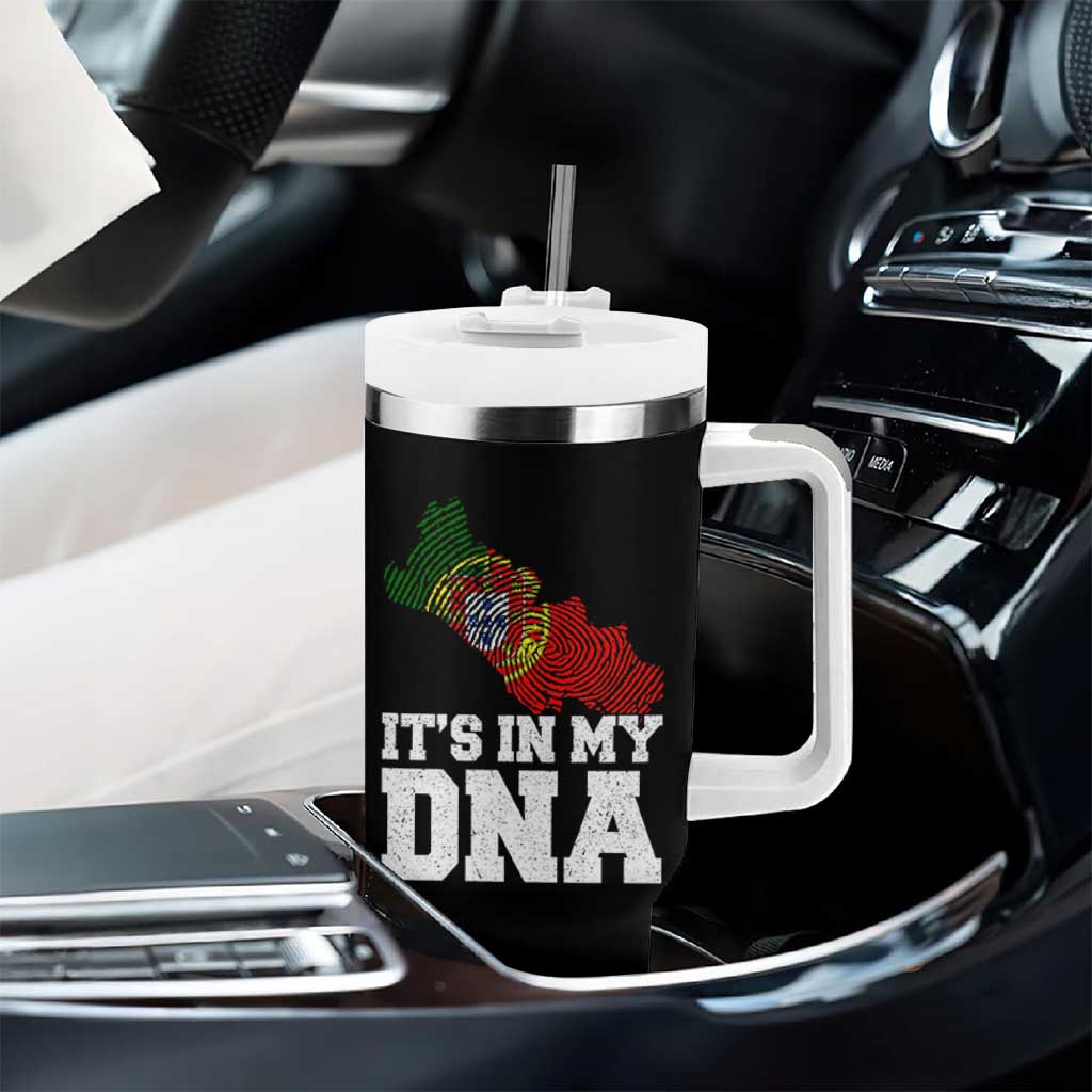 Its in My DNA Portugal Tumbler With Handle Portuguese Flag Portugal Boy Girl Gift - Wonder Print Shop