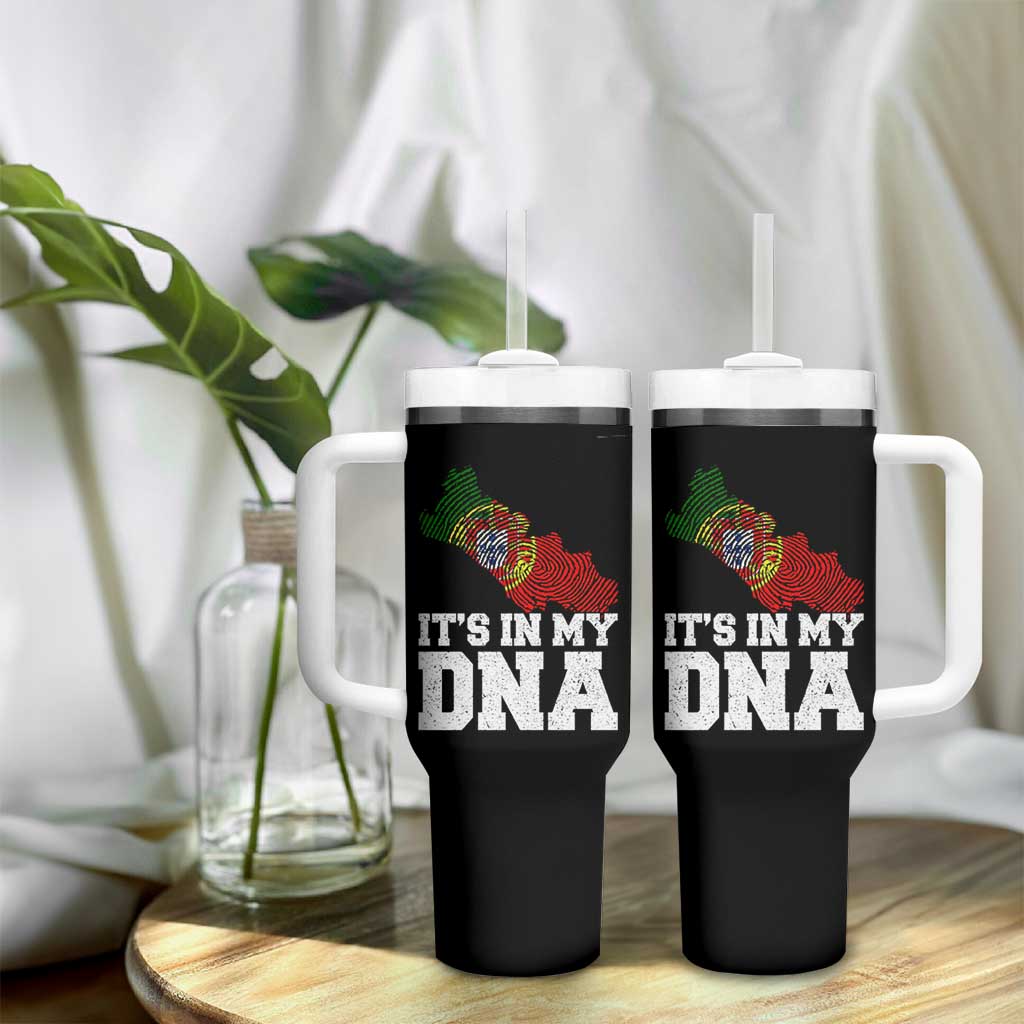 Its in My DNA Portugal Tumbler With Handle Portuguese Flag Portugal Boy Girl Gift - Wonder Print Shop