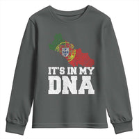Its in My DNA Portugal Youth Sweatshirt Portuguese Flag Portugal Boy Girl Gift - Wonder Print Shop