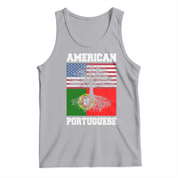 American Grown Portuguese Roots Tank Top Distressed Tree Portugal USA Flag - Wonder Print Shop
