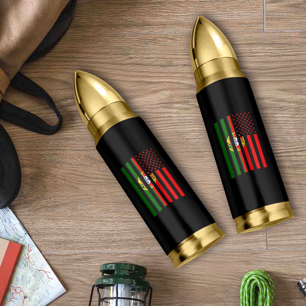 Portuguese Flag Bullet Tumbler Vintage USA Flag Portugal Pride Gifts - Wonder Print Shop