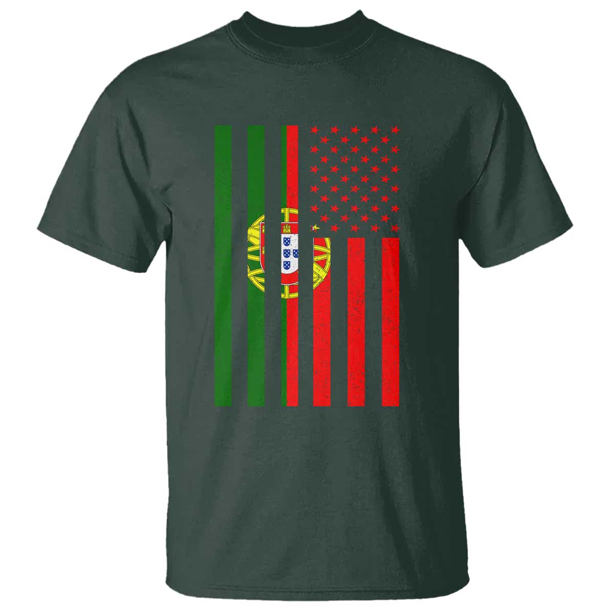 Portuguese Flag T Shirt Vintage USA Flag Portugal Pride Gifts - Wonder Print Shop