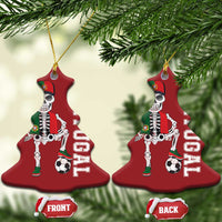 Portugal Soccer Christmas Ornament Skeleton Portuguese Flag Futebol Football Player - Wonder Print Shop