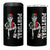 Portugal Soccer 4 in 1 Can Cooler Tumbler Skeleton Portuguese Flag Futebol Football Player - Wonder Print Shop