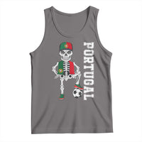 Portugal Soccer Tank Top Skeleton Portuguese Flag Futebol Football Player - Wonder Print Shop