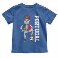 Portugal Soccer Toddler T Shirt Skeleton Portuguese Flag Futebol Football Player - Wonder Print Shop