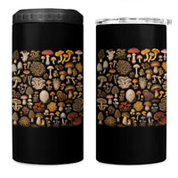 Mushroom Lovers 4 in 1 Can Cooler Tumbler Mycology Fungi Foraging Mushroom Whisperer