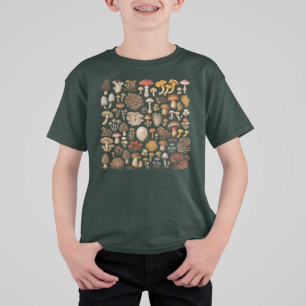 Mushroom Lovers T Shirt For Kid Mycology Fungi Foraging Mushroom Whisperer
