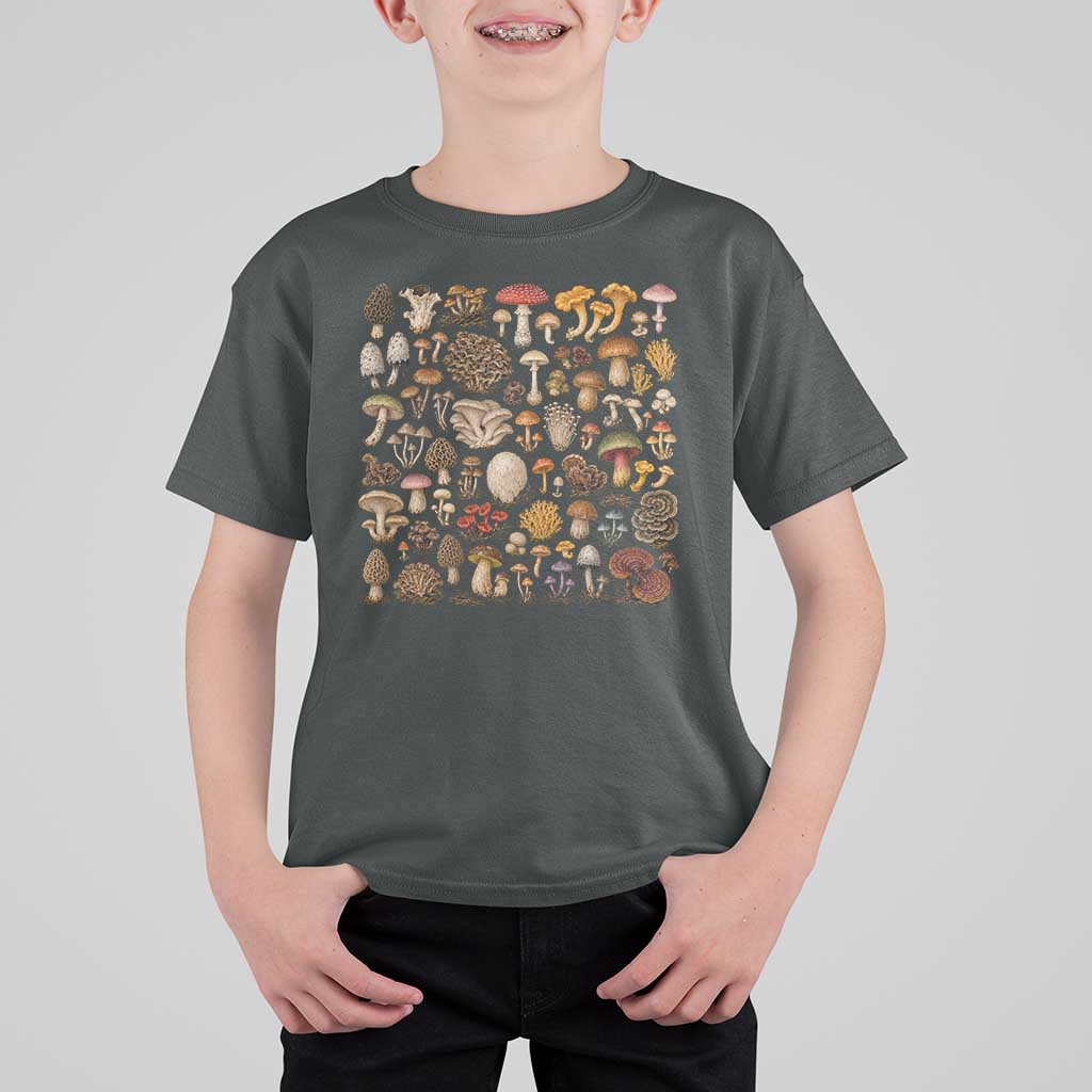 Mushroom Lovers T Shirt For Kid Mycology Fungi Foraging Mushroom Whisperer