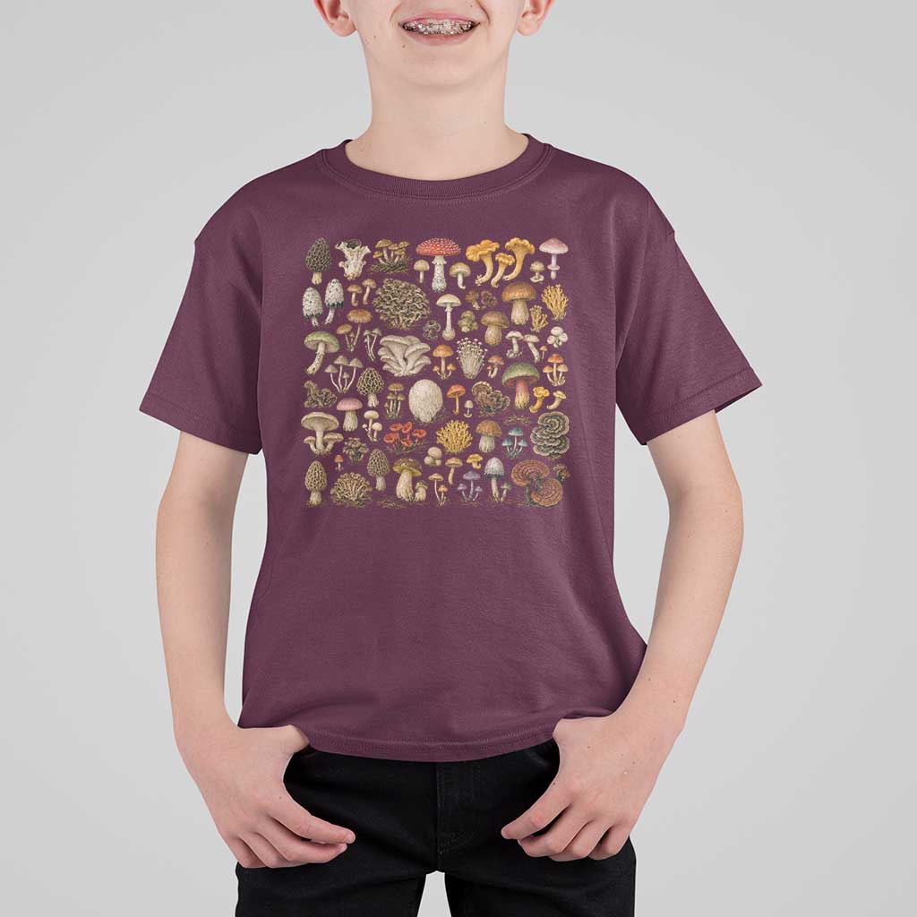 Mushroom Lovers T Shirt For Kid Mycology Fungi Foraging Mushroom Whisperer