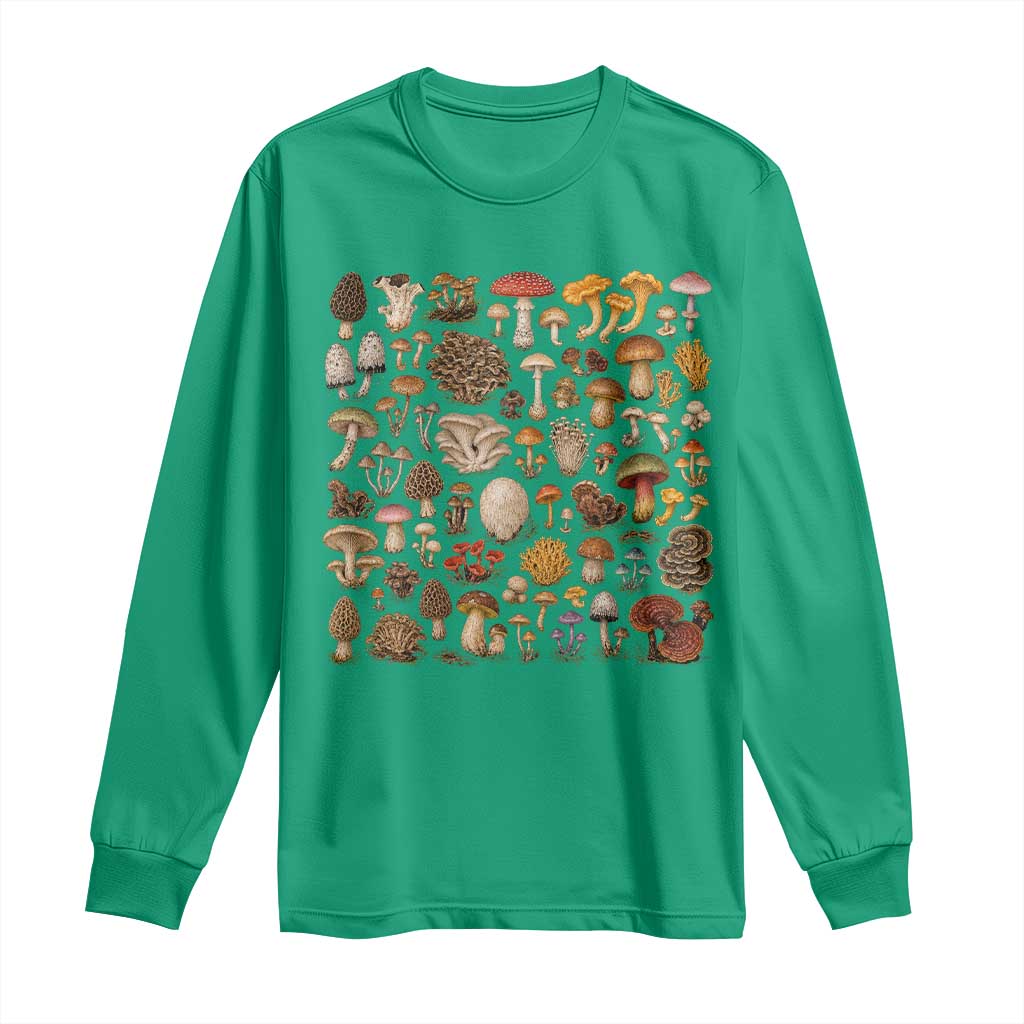 Mushroom Lovers Long Sleeve Shirt Mycology Fungi Foraging Mushroom Whisperer