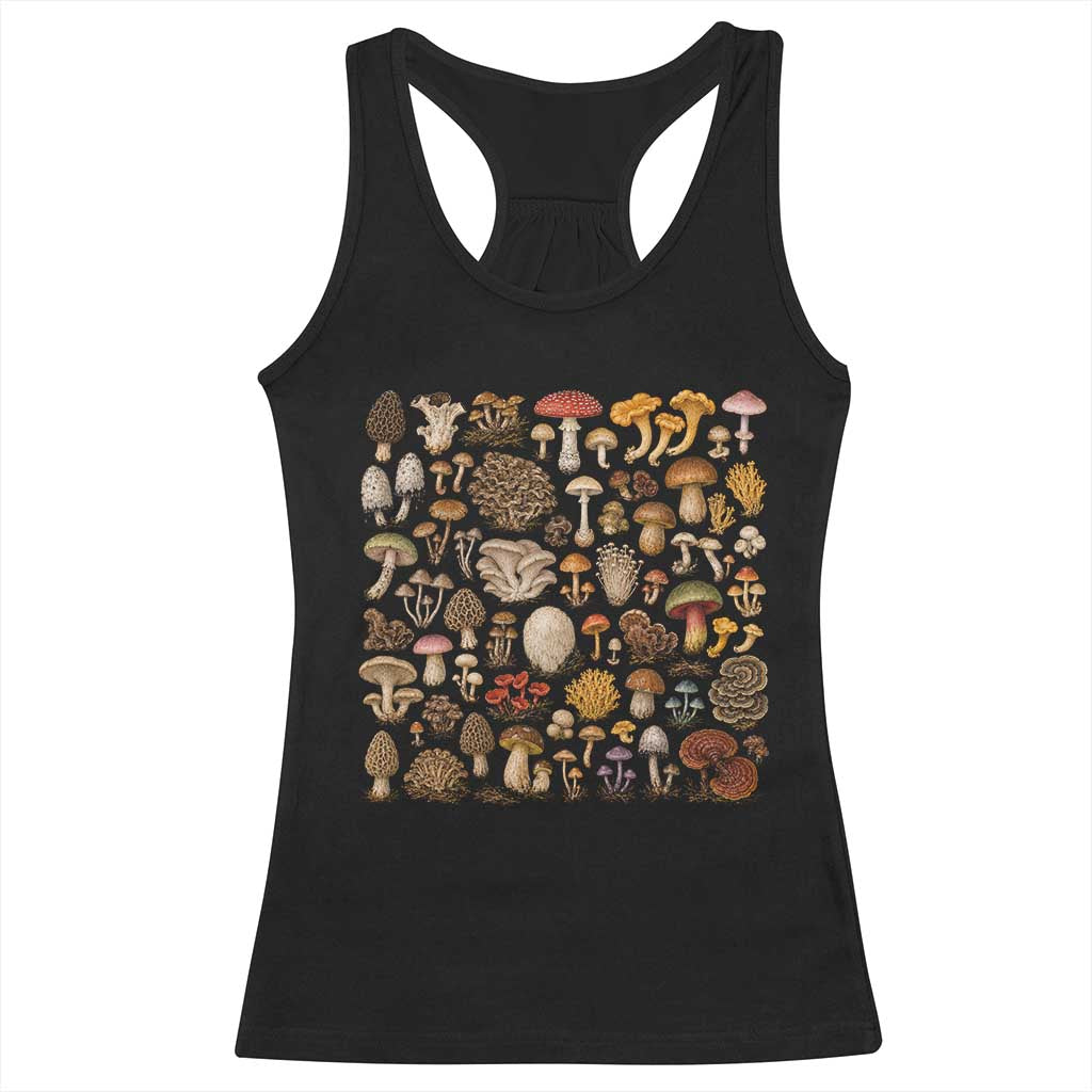 Mushroom Lovers Racerback Tank Top Mycology Fungi Foraging Mushroom Whisperer