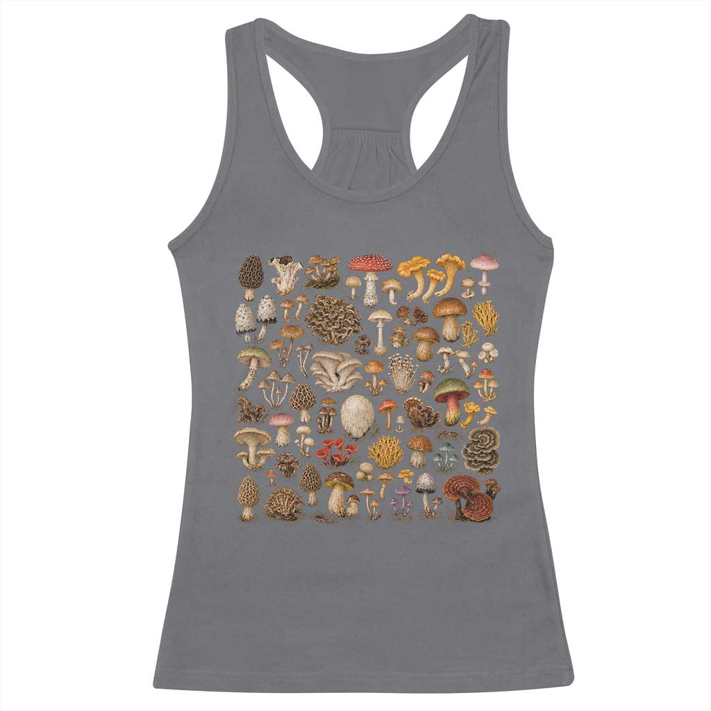 Mushroom Lovers Racerback Tank Top Mycology Fungi Foraging Mushroom Whisperer