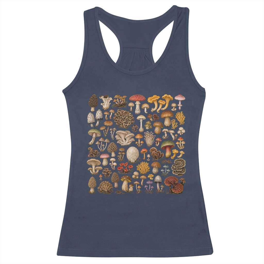Mushroom Lovers Racerback Tank Top Mycology Fungi Foraging Mushroom Whisperer