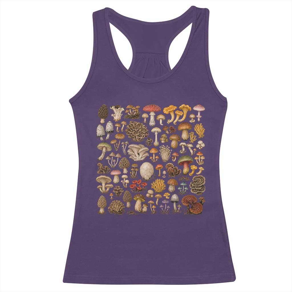 Mushroom Lovers Racerback Tank Top Mycology Fungi Foraging Mushroom Whisperer