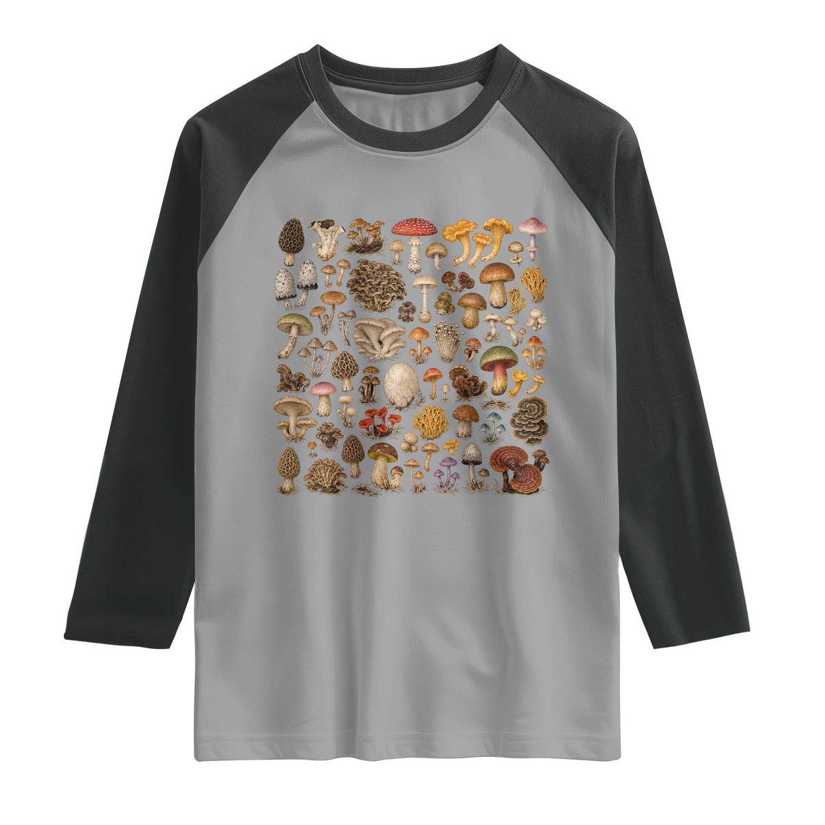 Mushroom Lovers Raglan Shirt Mycology Fungi Foraging Mushroom Whisperer