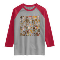 Mushroom Lovers Raglan Shirt Mycology Fungi Foraging Mushroom Whisperer