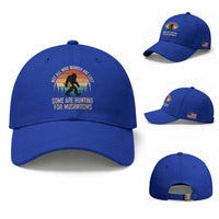 Bigfoot Mushroom Lovers Baseball Cap Retro Sasquatch Fungi Morel Mushroom