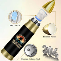 Bigfoot Mushroom Lovers Bullet Tumbler Retro Sasquatch Fungi Morel Mushroom