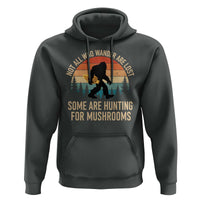 Bigfoot Mushroom Lovers Hoodie Retro Sasquatch Fungi Morel Mushroom