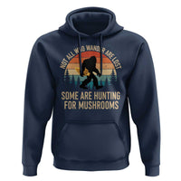 Bigfoot Mushroom Lovers Hoodie Retro Sasquatch Fungi Morel Mushroom