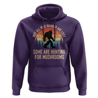 Bigfoot Mushroom Lovers Hoodie Retro Sasquatch Fungi Morel Mushroom