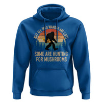 Bigfoot Mushroom Lovers Hoodie Retro Sasquatch Fungi Morel Mushroom