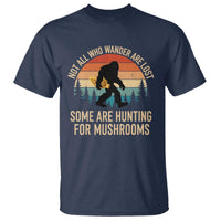 Bigfoot Mushroom Lovers T Shirt Retro Sasquatch Fungi Morel Mushroom